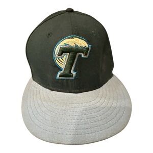 Tulane Green Wave 59 Fifty Embroidered Dark Green Fitted Hat Size 7 1/4